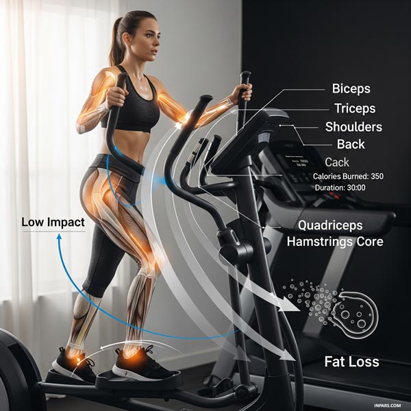 2. دستگاه الپتیکال (Elliptical)