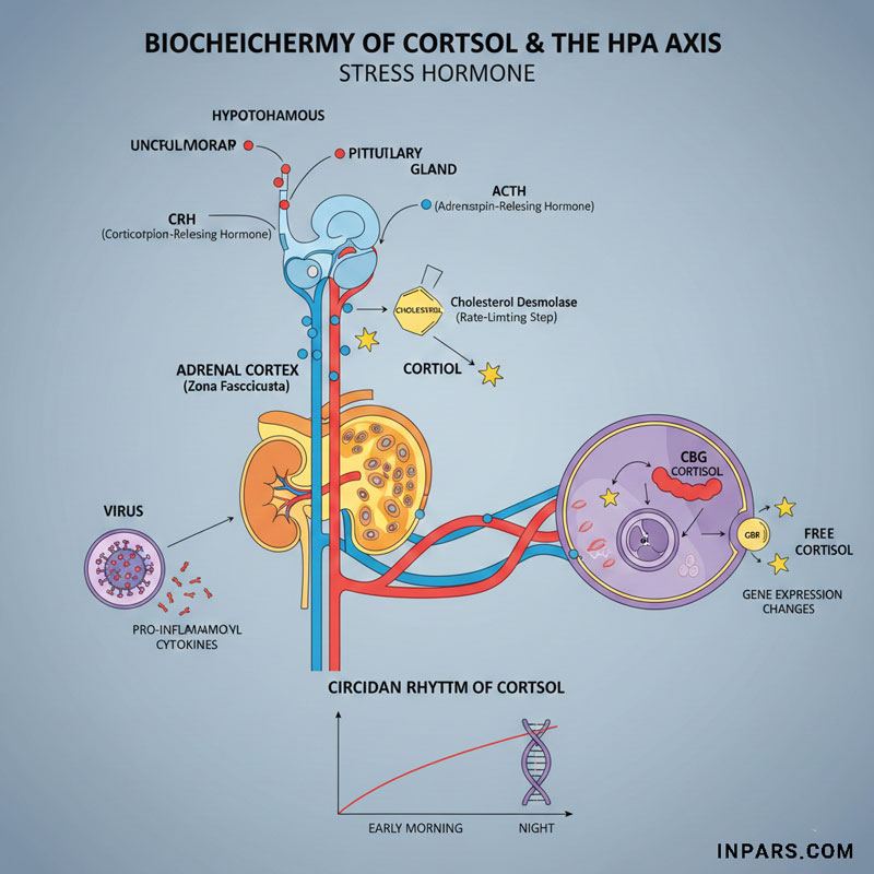 ماهیت بیوشیمیایی کورتیزول و محور هیپوتالاموس-هیپوفیز-آدرنال